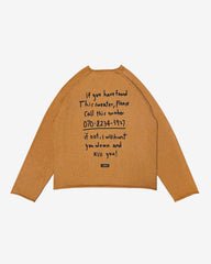 Kill You Cashmere Sweater (Orange) Kill You Cashmere Sweater (Orange)