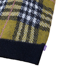 Wavy Plaid Knit Vest (Olive) Wavy Plaid Knit Vest (Olive)