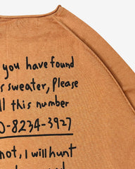 Kill You Cashmere Sweater (Orange) Kill You Cashmere Sweater (Orange)