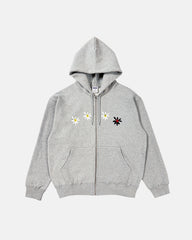 Daisies Zip Up Hoodie (Grey) Daisies Zip Up Hoodie (Grey)