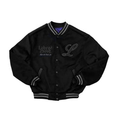 Heart TGL Quilted Stadium Jacket (Black)