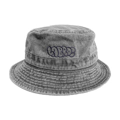 Bubble Logo Pigment Dyed Bucket Hat (Black)
