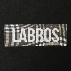 Wavy Plaid Box Logo Tee (Black)