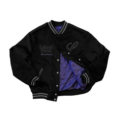 Heart TGL Quilted Stadium Jacket (Black)