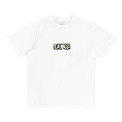 Wavy Plaid Box Logo Tee (White)