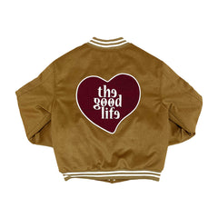 Heart TGL Quilted Stadium Jacket (Camel)