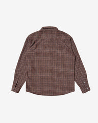 Symbol Logo Plaid Button Shirt (Brown)