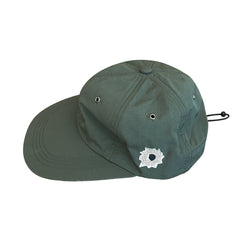Bullet Hole 6 Panel Cap (Olive Green)