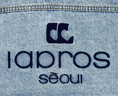 Short Logo Denim Jacket (Light Indigo)