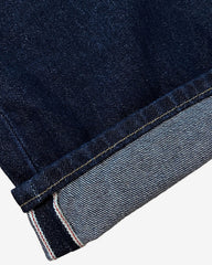 Bubble Arc Logo Selvedge Baggy Jeans (Dark Indigo)